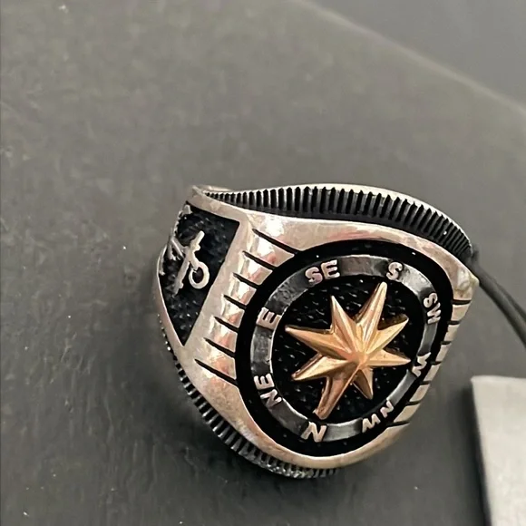 BLACK LABEL HERITAGE UNISEX STERLING SILVER RING - Picture 6 of 15